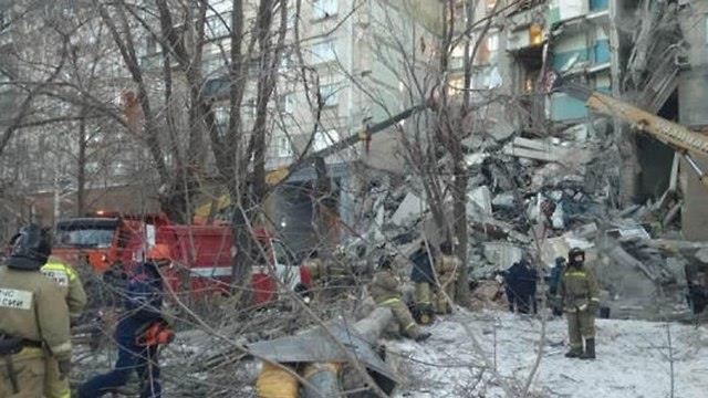 התמוטטות חלק מבניין מגורים במגניטוגורסק, רוסיה